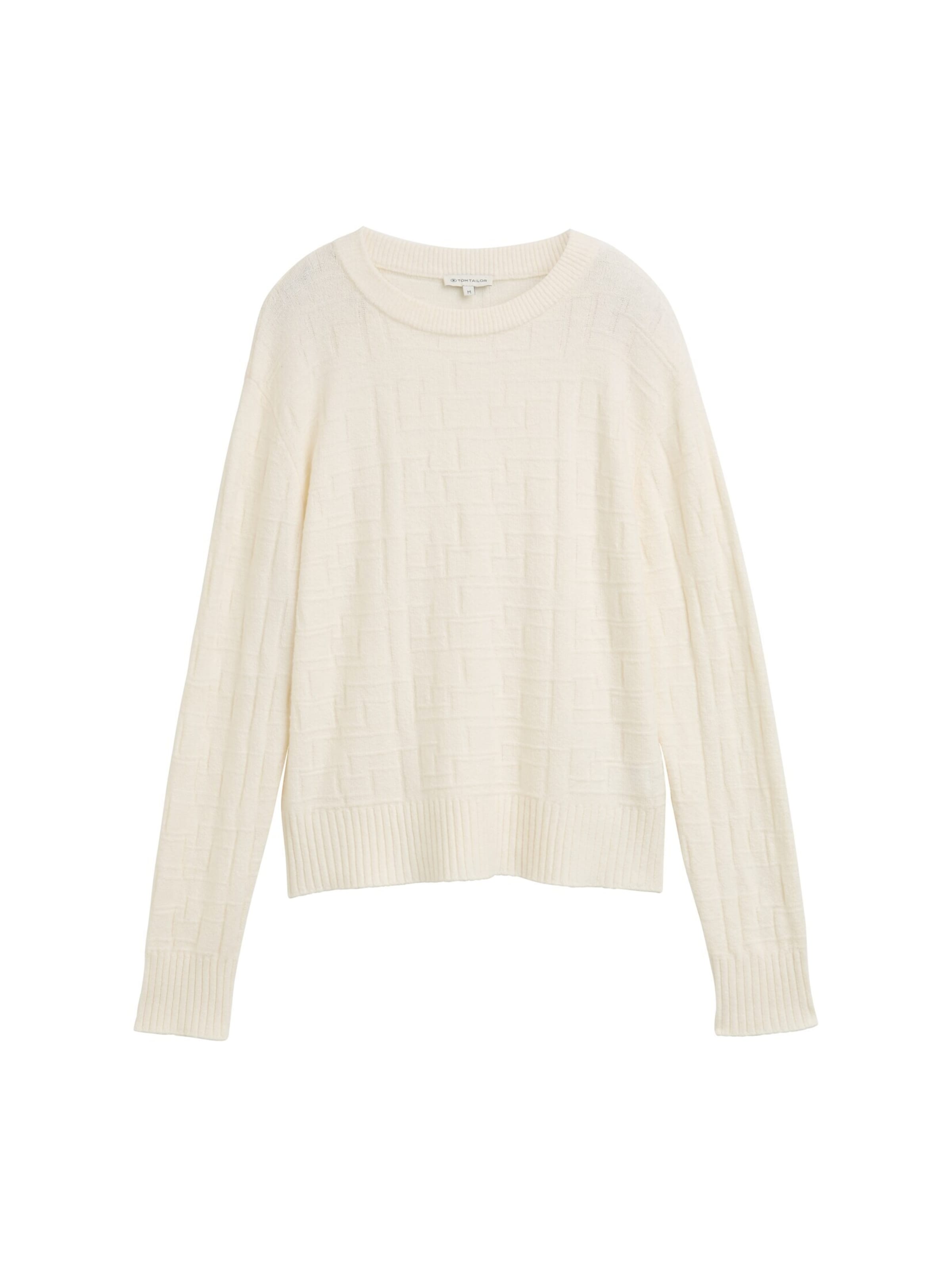 TOM TAILOR Sweater in XL in White, Item view