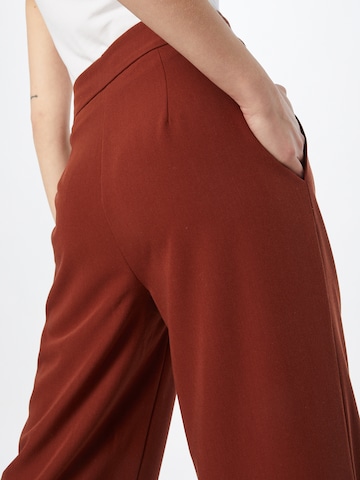 ABOUT YOU Limited Wide leg Pleat-Front Pants 'Loana' in Brown