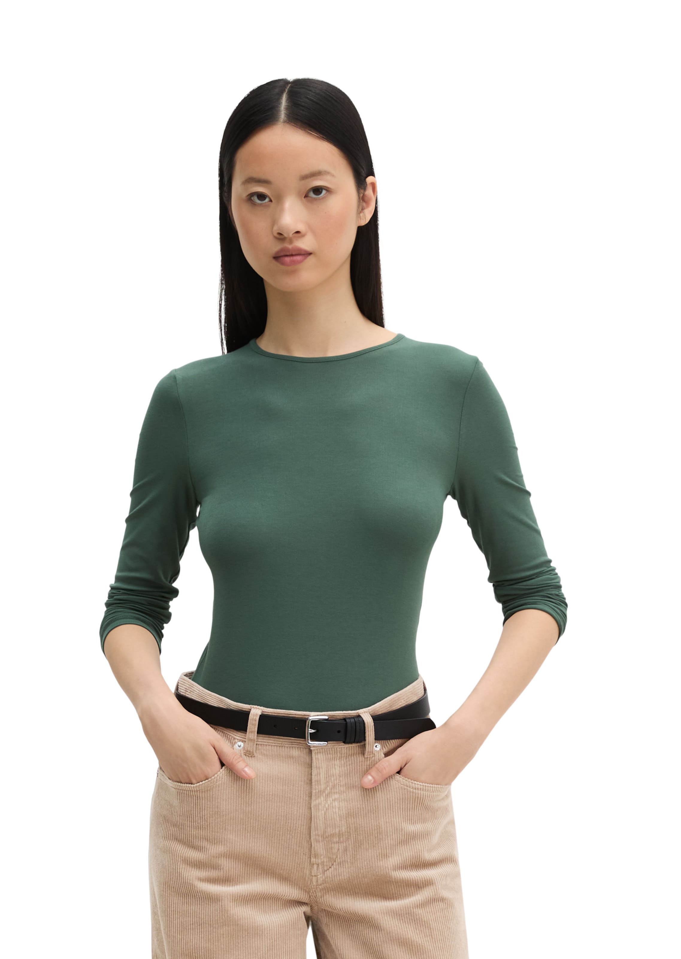 Marc O'Polo Shirt in Groen: voorkant
