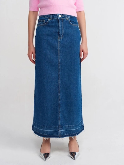 Dilvin Jupe en 40 en bleu denim, Vue avec produit