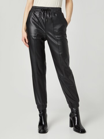 Tapered Pantaloni de la Guido Maria Kretschmer Women pe negru: față