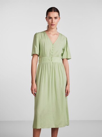 PIECES Summer Dress in Green: front