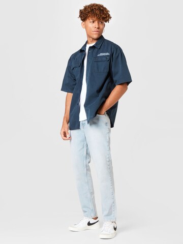 BDG Urban Outfitters Regular fit Button Up Shirt 'JEFFERY BULL' in Blue