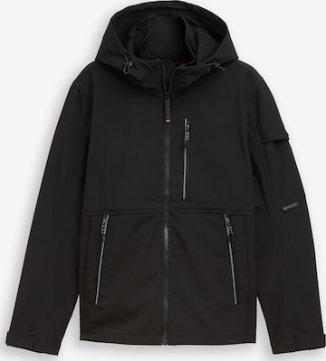 TOM TAILOR Funktionsjacke in Schwarz: Vorderseite