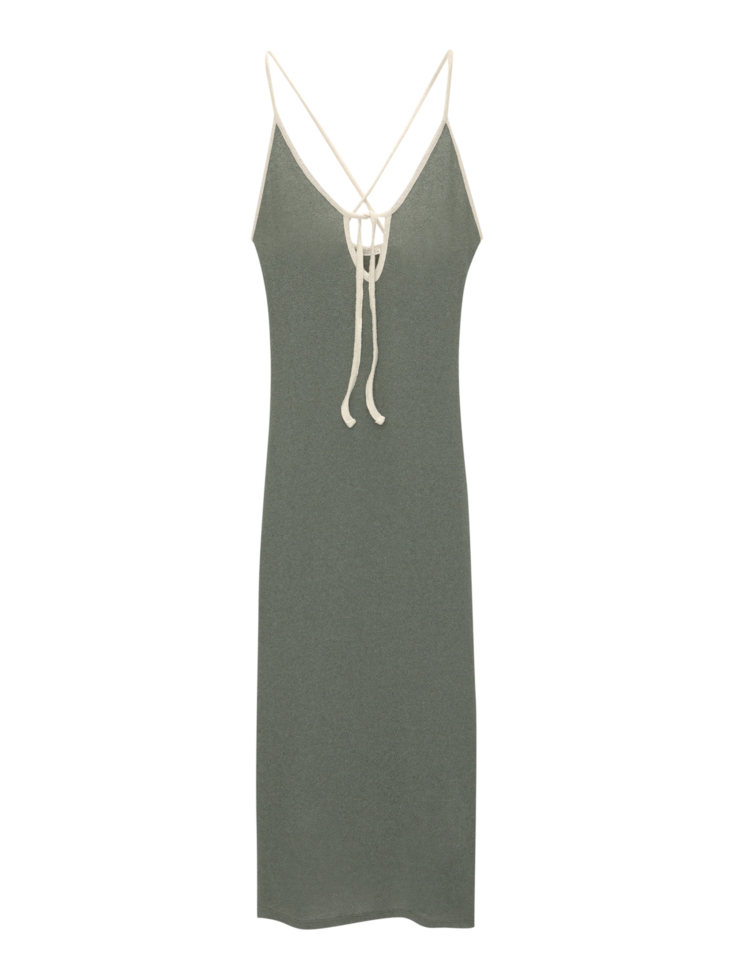 Abito in maglia di Pull&Bear in verde: frontale