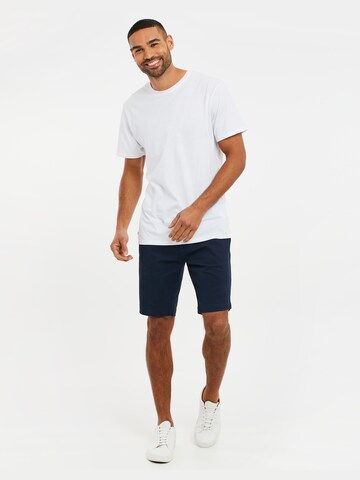 Coupe slim Pantalon chino 'Northsea' Threadbare en bleu