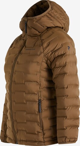 PEAK PERFORMANCE Daunenmantel W Argon Light Hood Jacket in Braun
