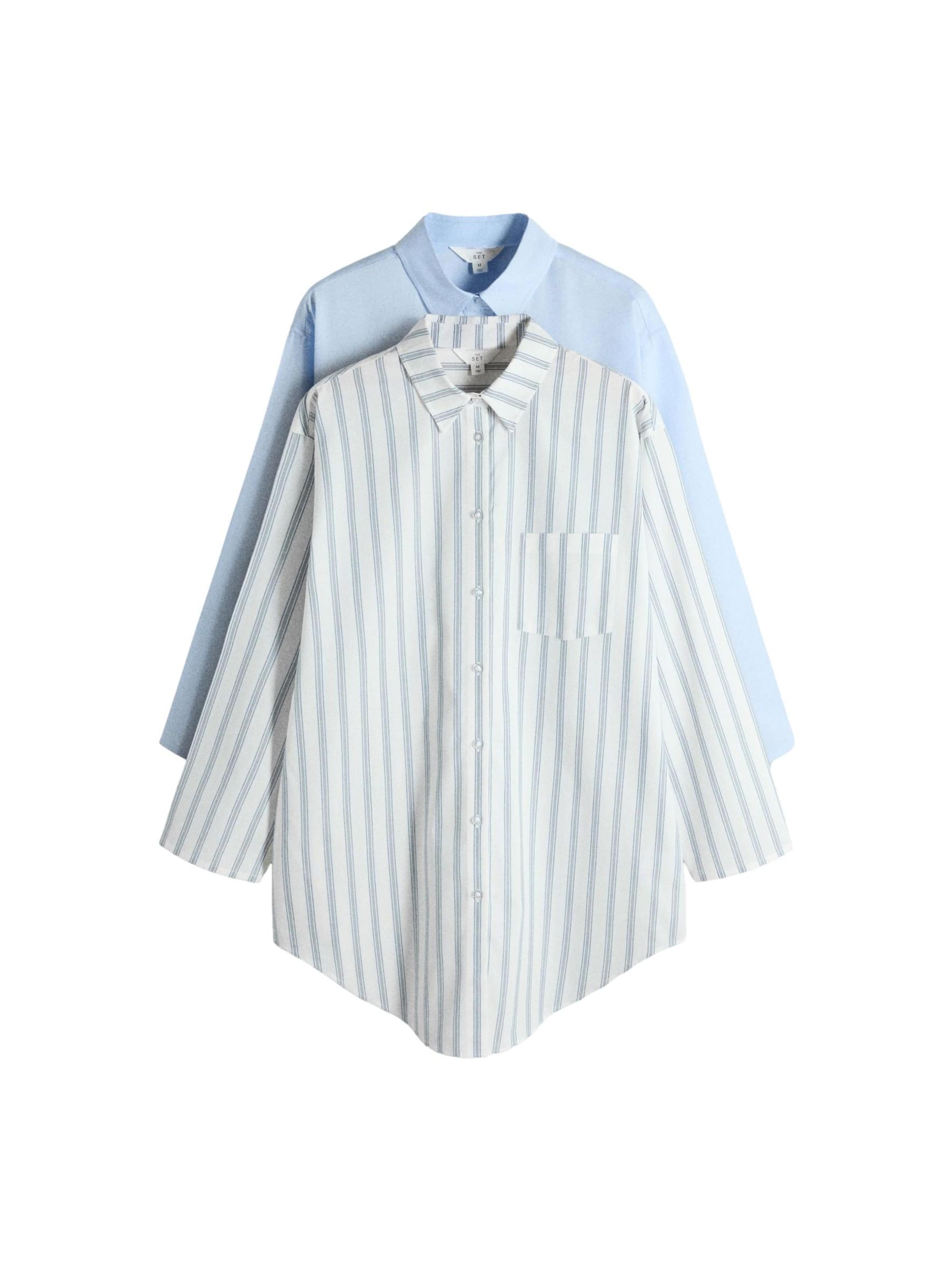 The Set Nachthemd in Blauw: voorkant