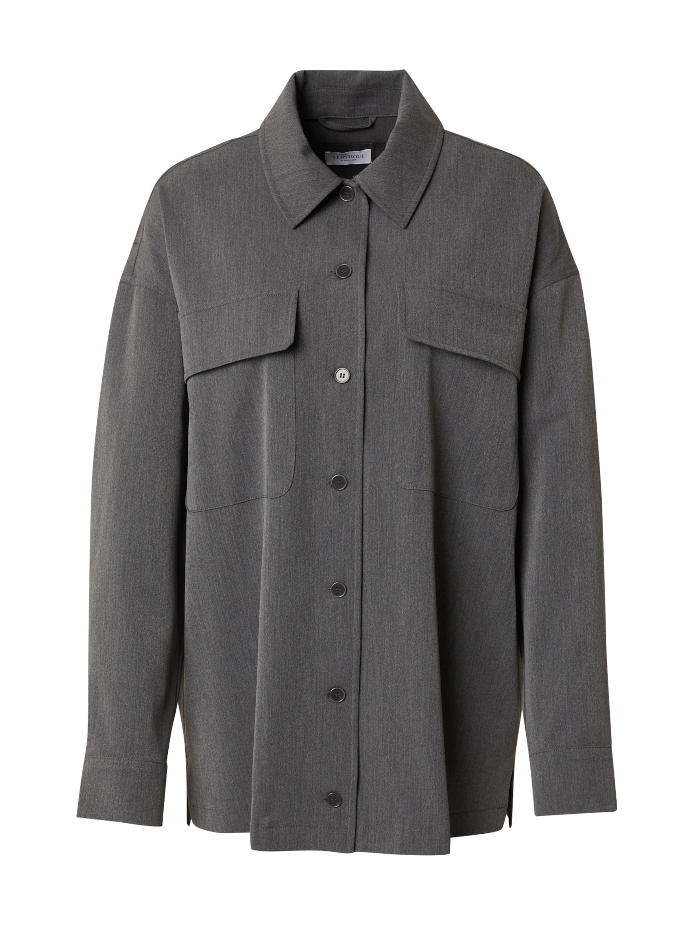 VERSTIQUE Тениска в сиво: отпред