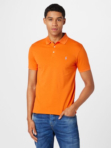 Polo Ralph Lauren Slim fit Μπλουζάκι σε πορτοκαλί: μπροστά