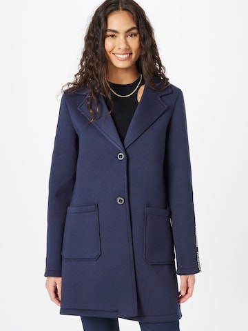 Amber & June Between-seasons coat in Blue: front