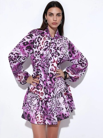Abito camicia di MSN Collection in bianco: frontale
