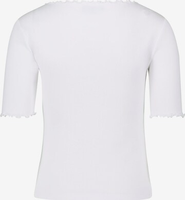 zero Shirt mit Kante in Weiß