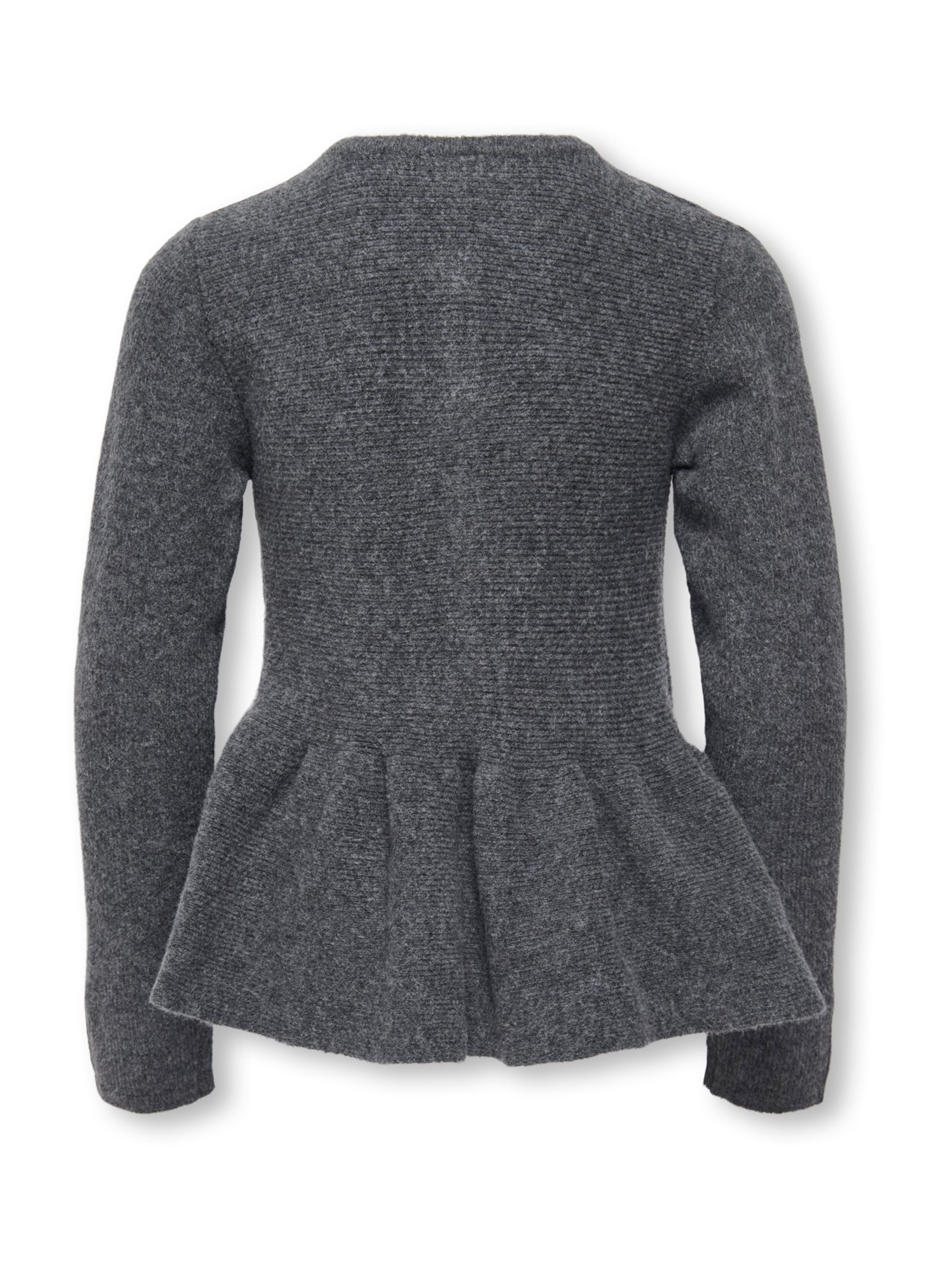ONLY GIRLS Gebreid vest 'KOGPIRUET' in Grijs