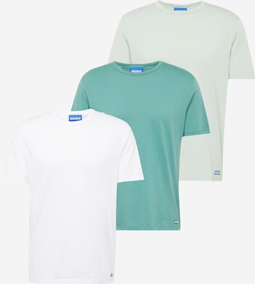 HUGO T-Shirt 'BLUE3_Naolo' in Grün: predná strana