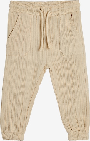 Koton Tapered Broek in Beige: voorkant