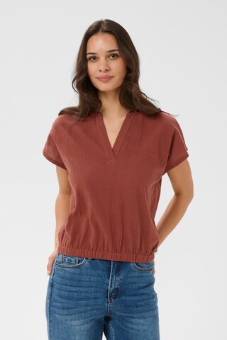 Kaffe Blouse 'KApauline ' in Brown: front