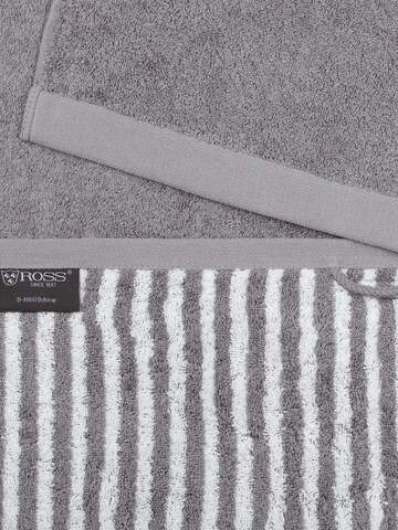ROSS Handtuch 'Doubleface Stripes'‌‌‌‌‌‌ in Grau