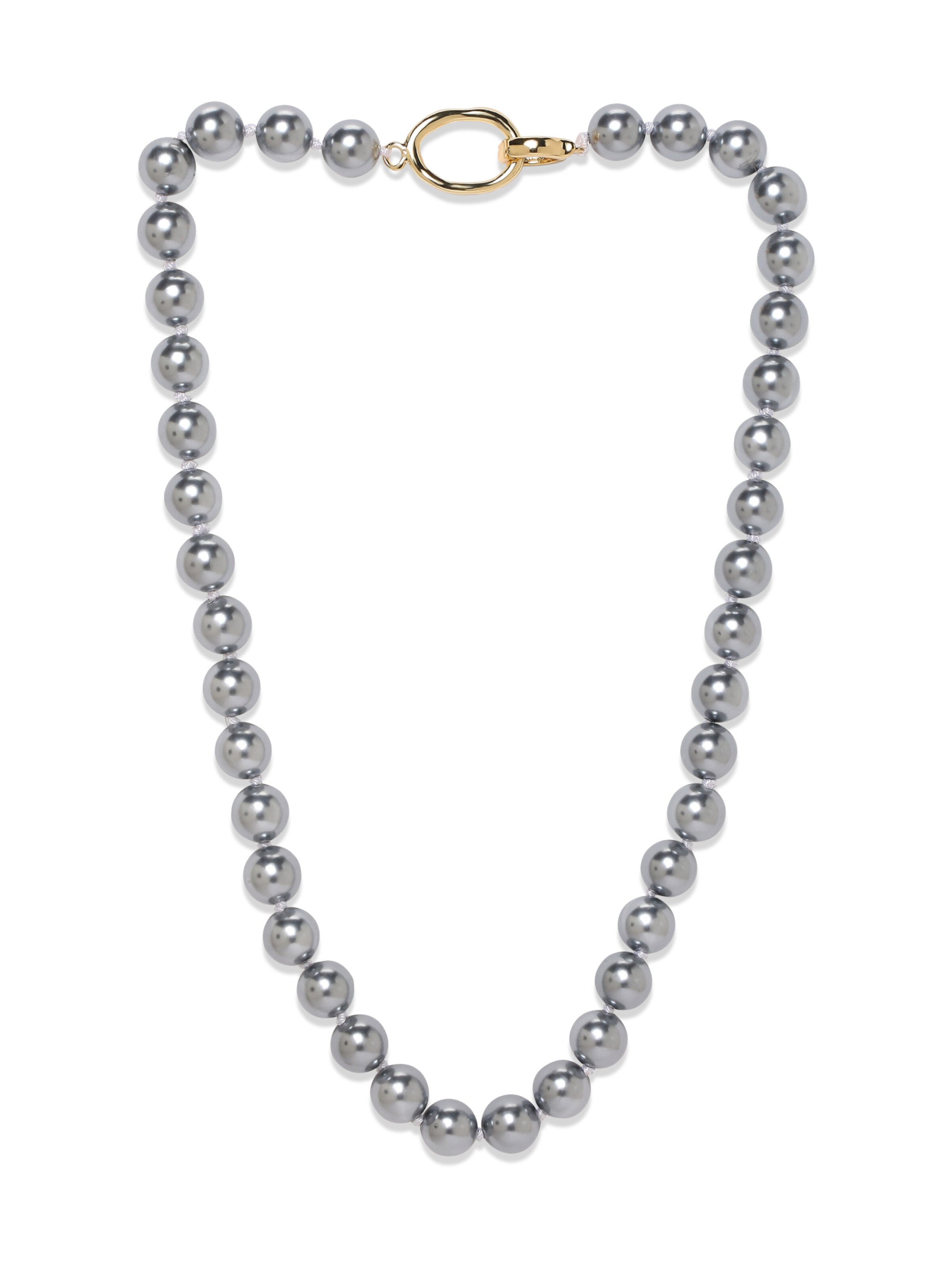 MISH Kette 'Isabella' in Grau: Vorderseite