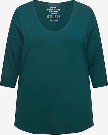T-shirt Ulla Popken en vert : devant