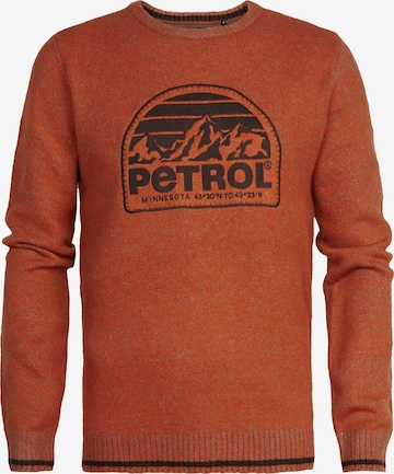 Petrol Industries Sweater in Orange: front