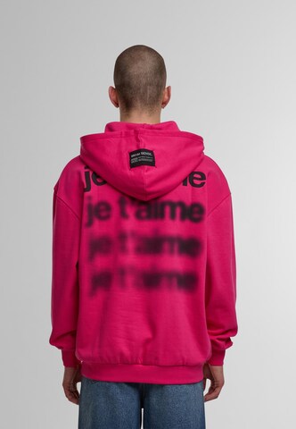 9N1M SENSE Sweatshirt 'Sense Je T'aime' in Pink: Vorderseite