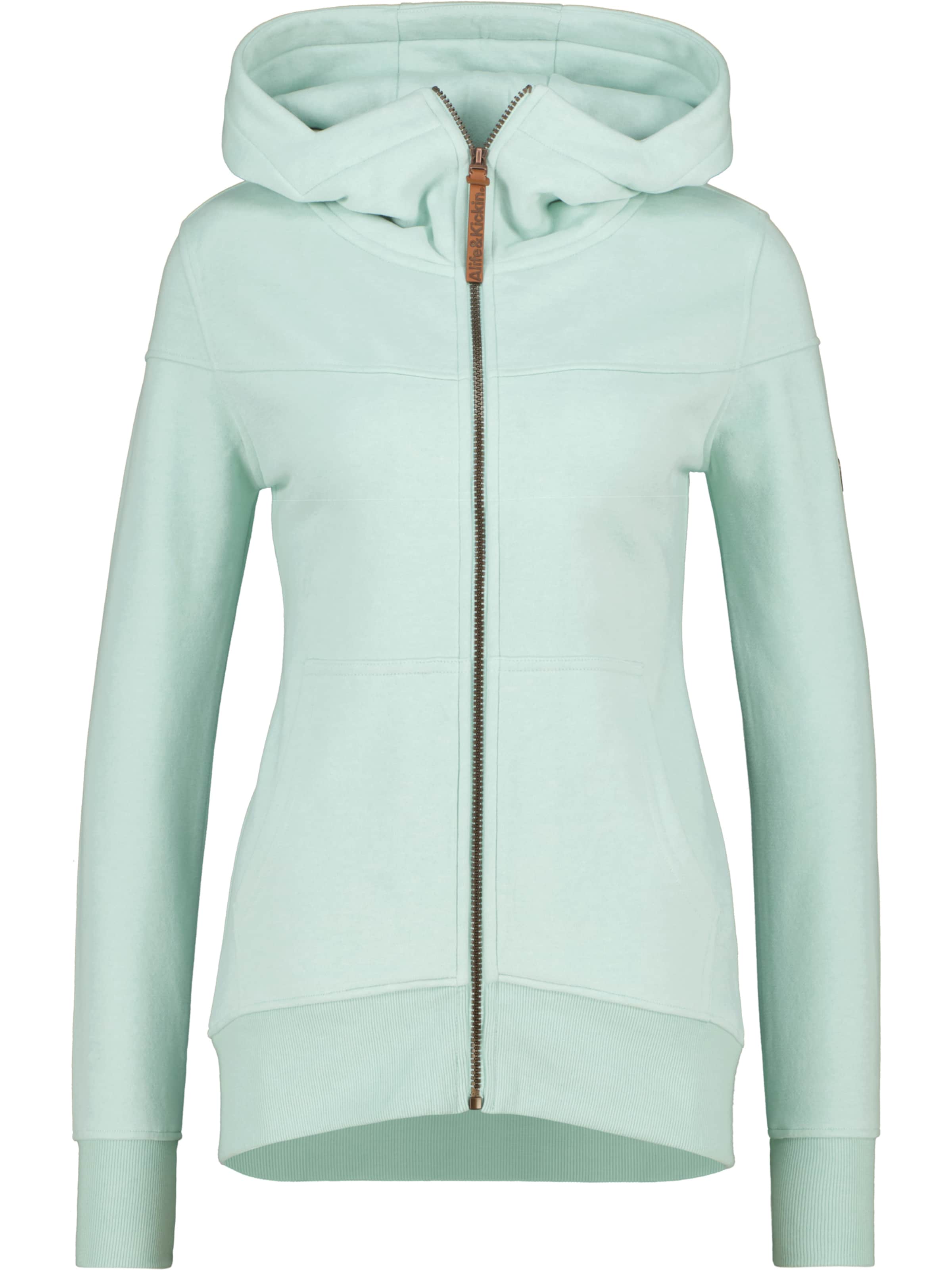 alife & kickin Sweatjacke 'Isami' in Grün: Vorderseite