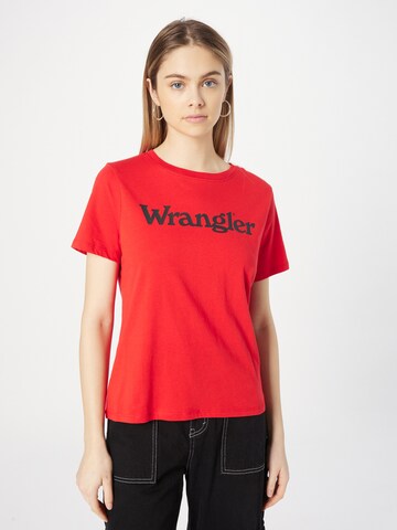 WRANGLER Shirt in Rood: voorkant