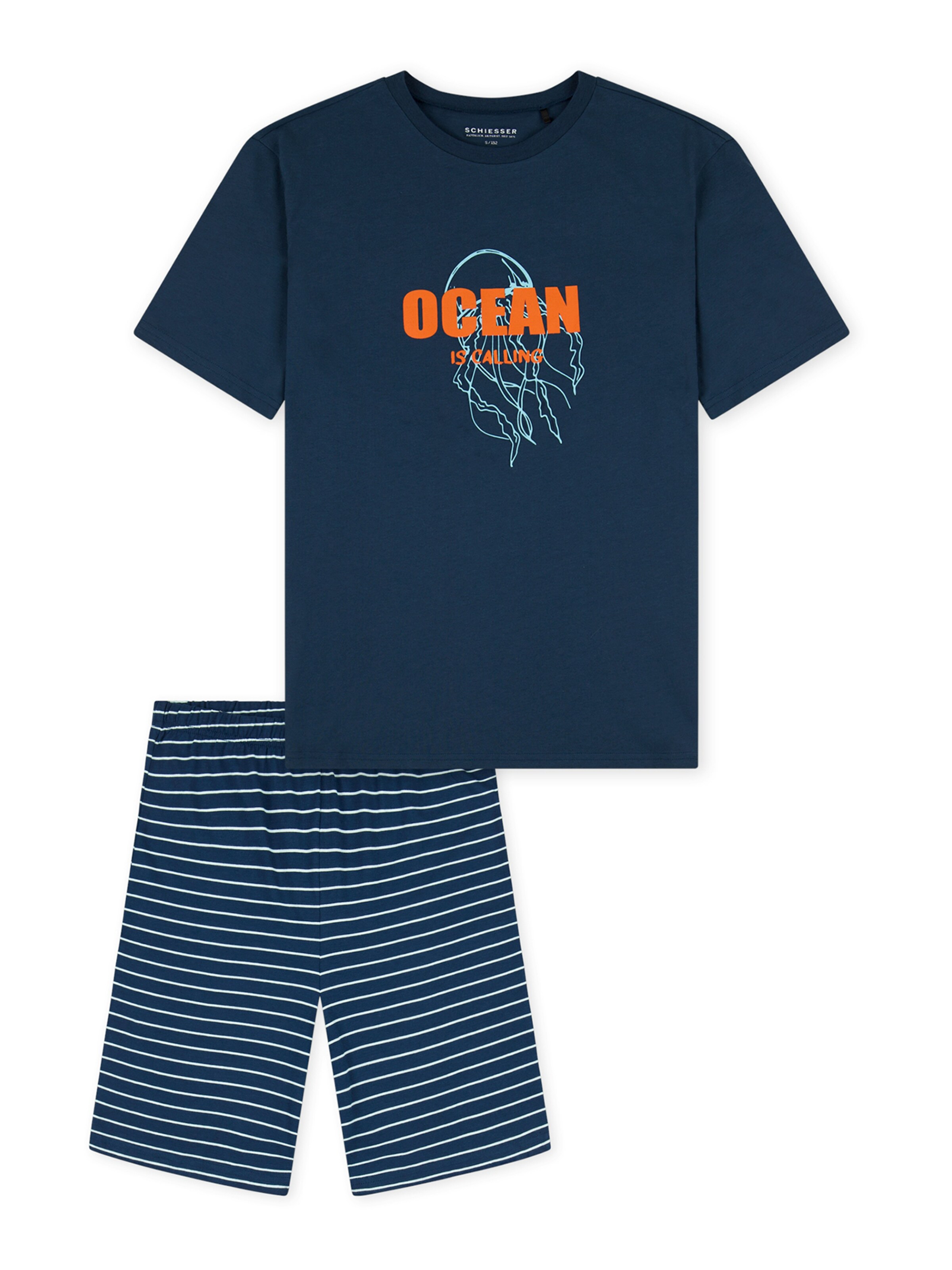 SCHIESSER Shorty in Blau: Vorderseite