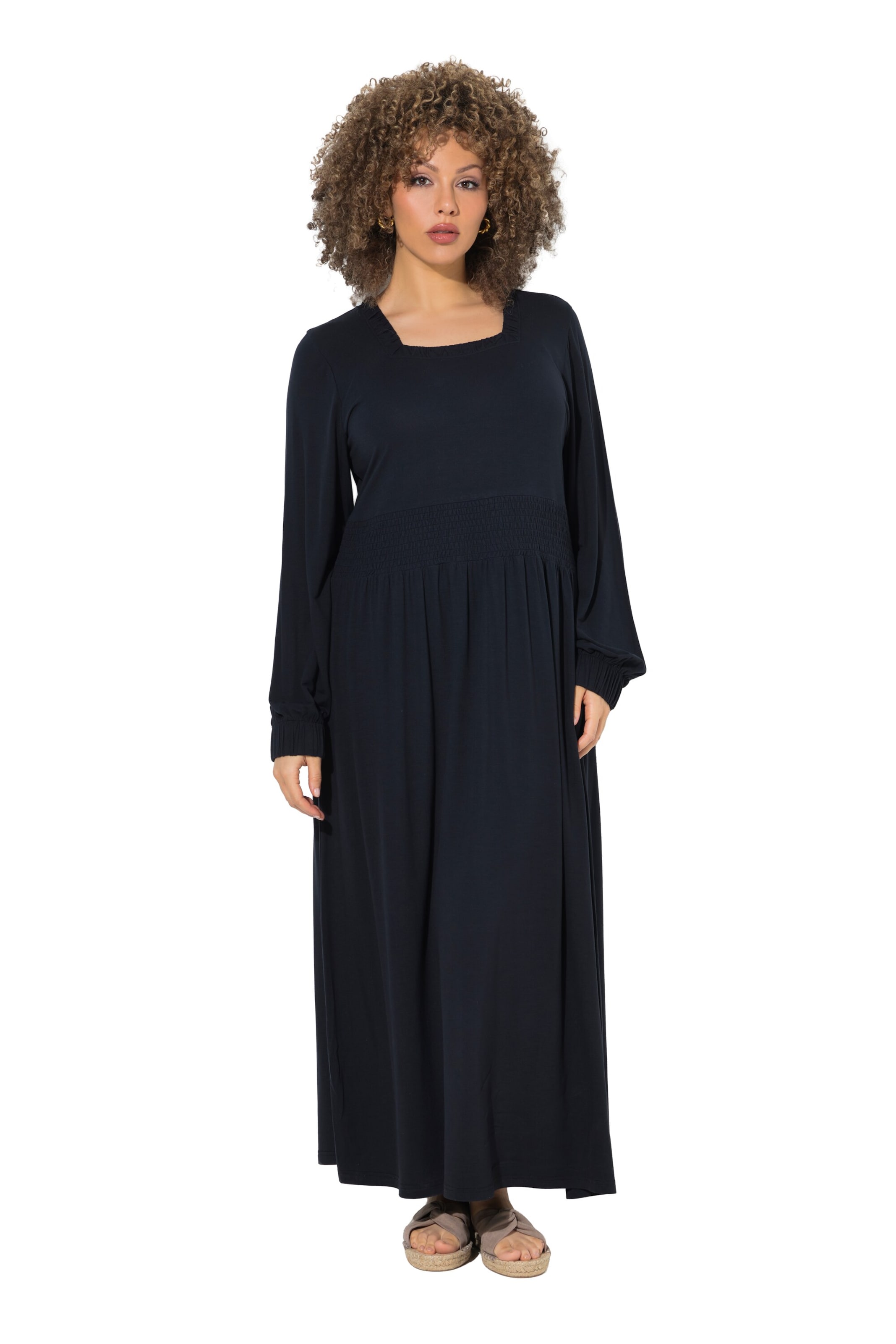 Ulla Popken Dress in Black: front