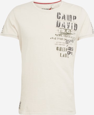 CAMP DAVID Shirt in Beige: front