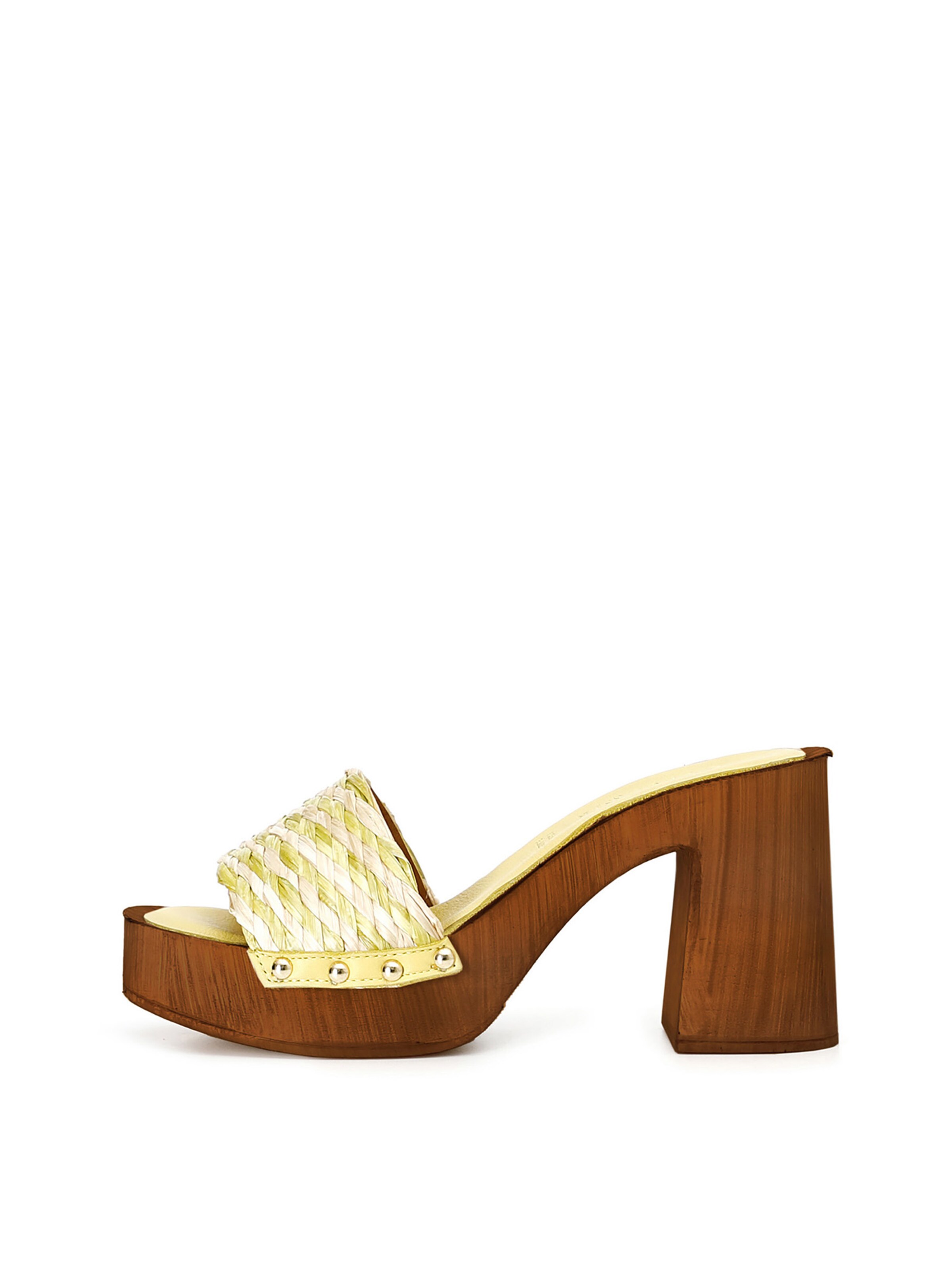 Sandalo di CAFè NOIR in giallo: frontale