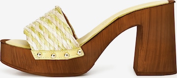 CAFè NOIR Sandalen in Gelb: Vorderseite