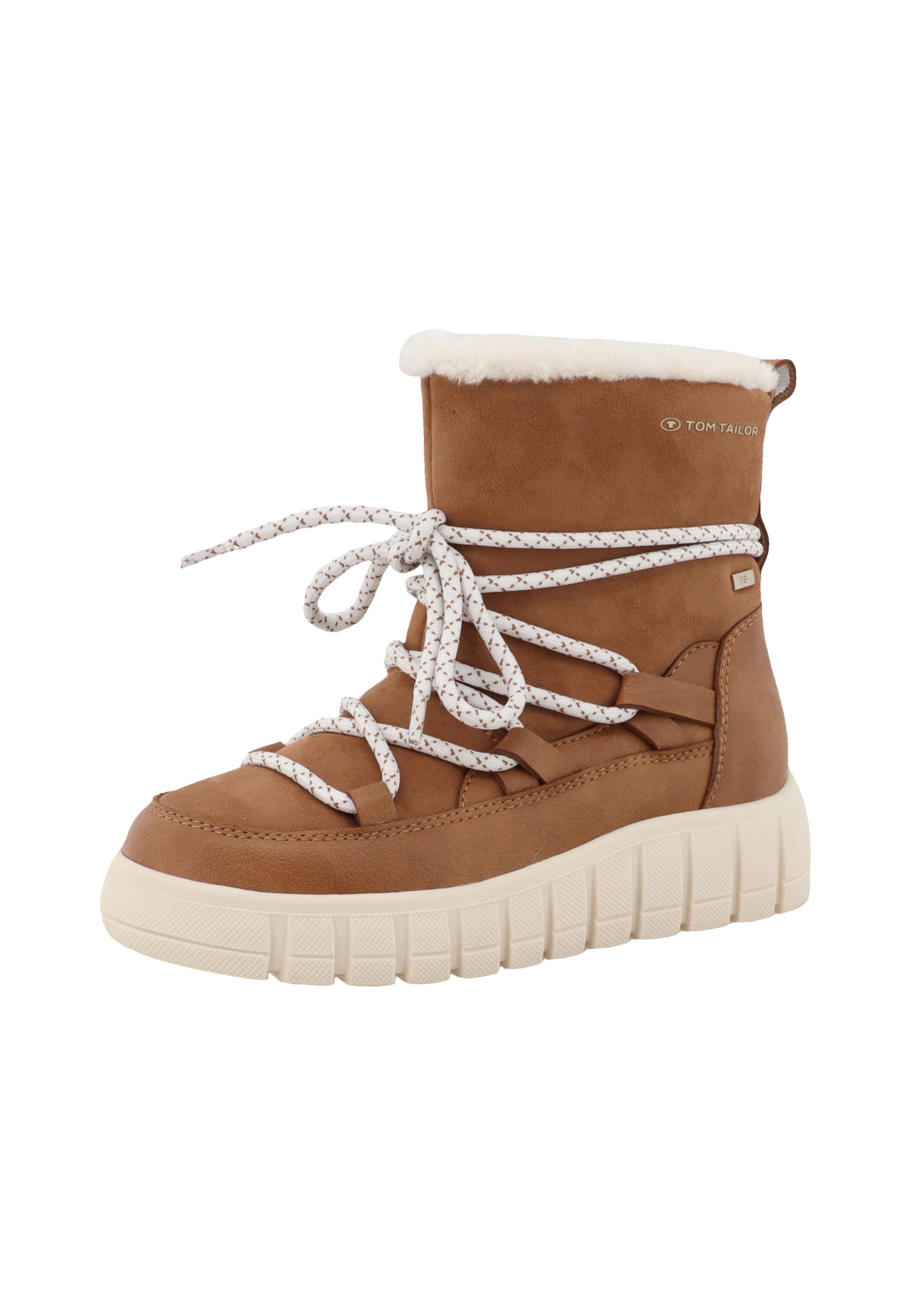 Bottes de neige TOM TAILOR en marron : devant