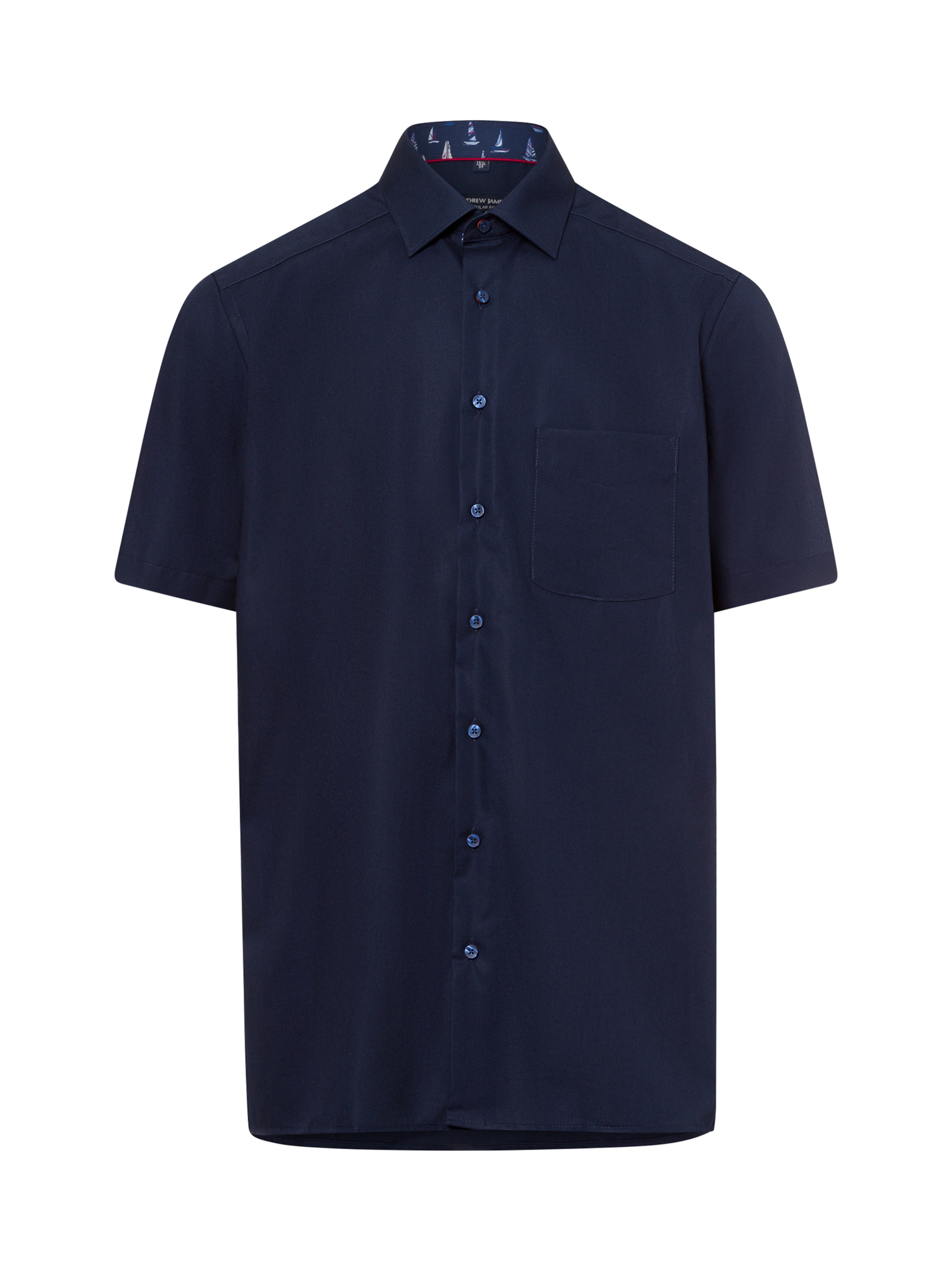 Andrew James Button Up Shirt in Blue: front