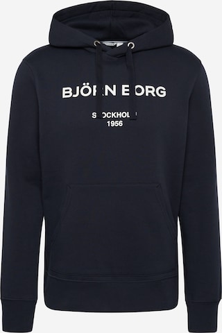 BJÖRN BORG Sportsweatshirt in Blauw: voorkant