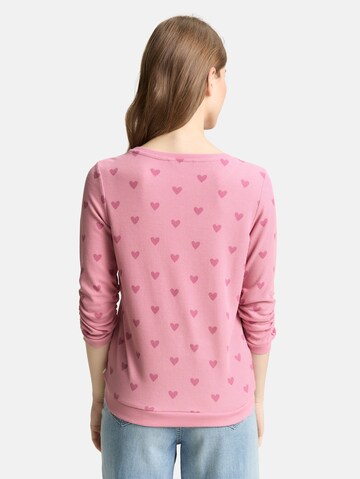 Sweat-shirt TOM TAILOR DENIM en rose