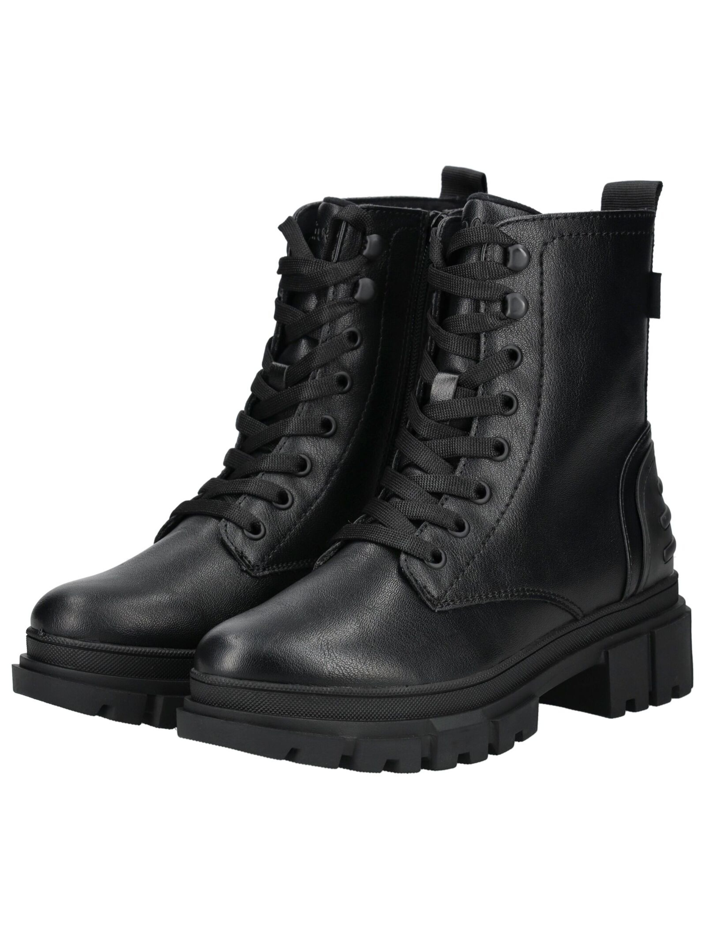 s.Oliver Schnürstiefelette in Schwarz