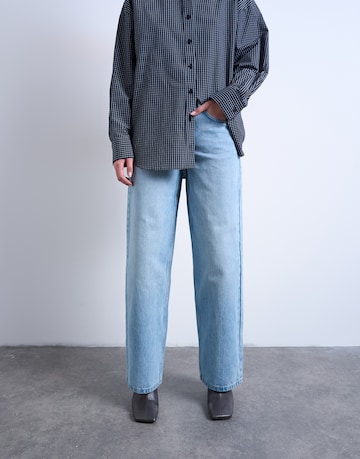 TOPSHOP Bő szár Farmer 'TSCINCH' - kék: elől