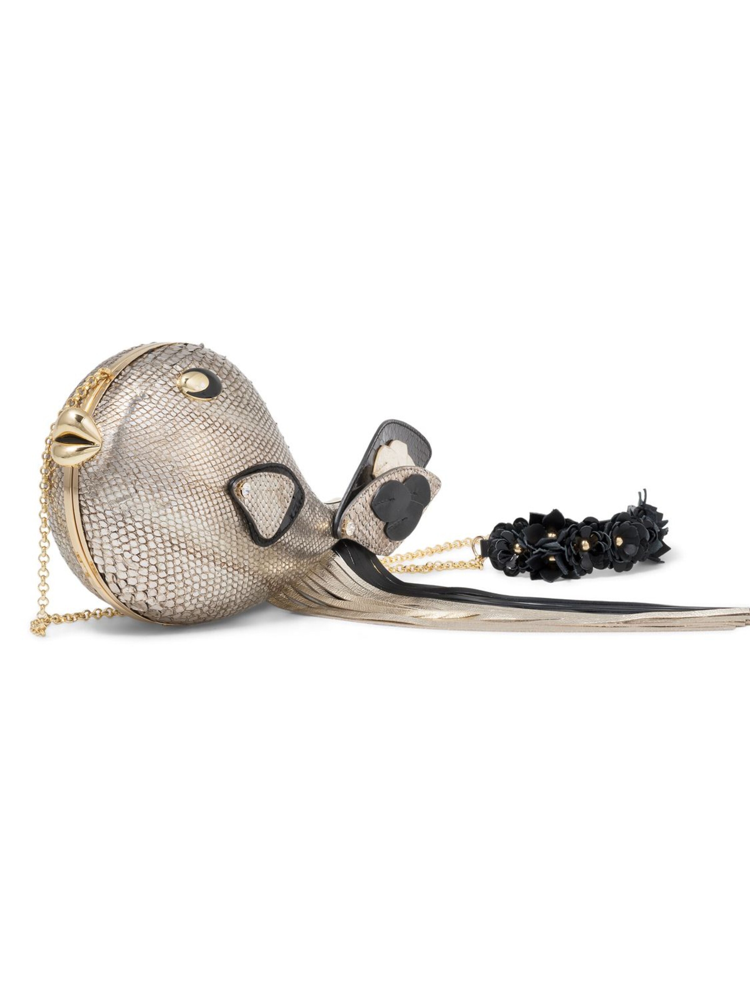 Pochette 'Tema Pesce Palla' Braccialini en argent