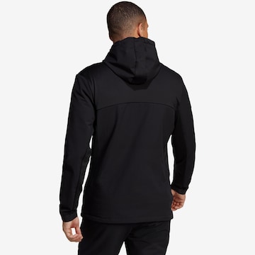 ADIDAS SPORTSWEAR Athletic Zip-Up Hoodie in Black