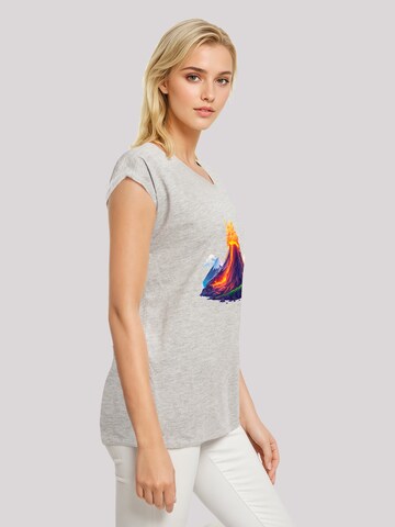 T-shirt 'Vulkanausbruch' F4NT4STIC en gris