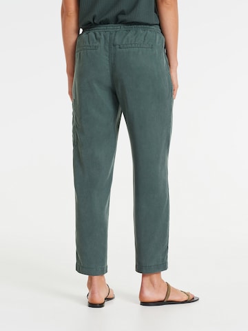 OPUS Regular Pleat-Front Pants 'Madena' in Green