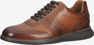 Chaussure de sport à lacets Gordon & Bros en marron : devant