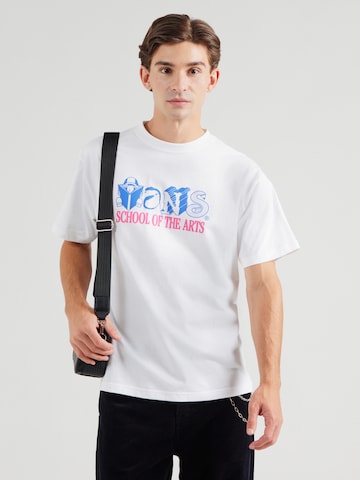 VANS Тениска 'Art Skool' в бяло: отпред