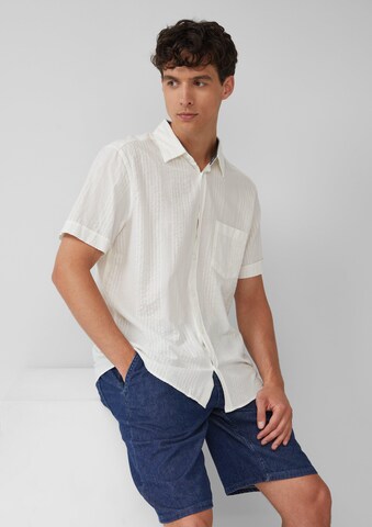 Coupe regular Chemise s.Oliver en blanc : devant