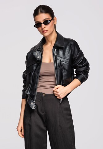 Veste mi-saison 'OW-JAFL-0107' Ombre en noir