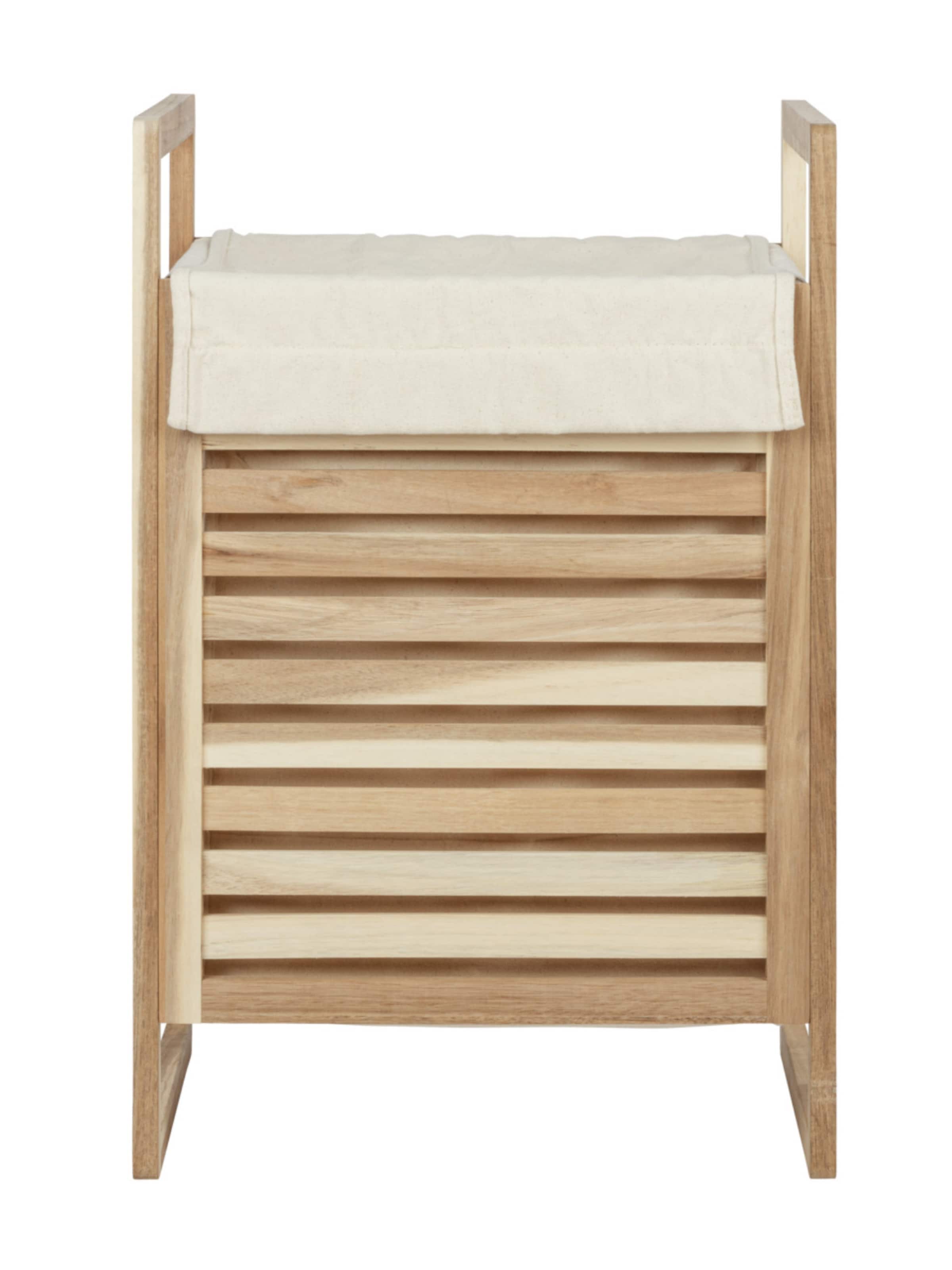 Wenko Laundry Basket 'Acina' in Brown