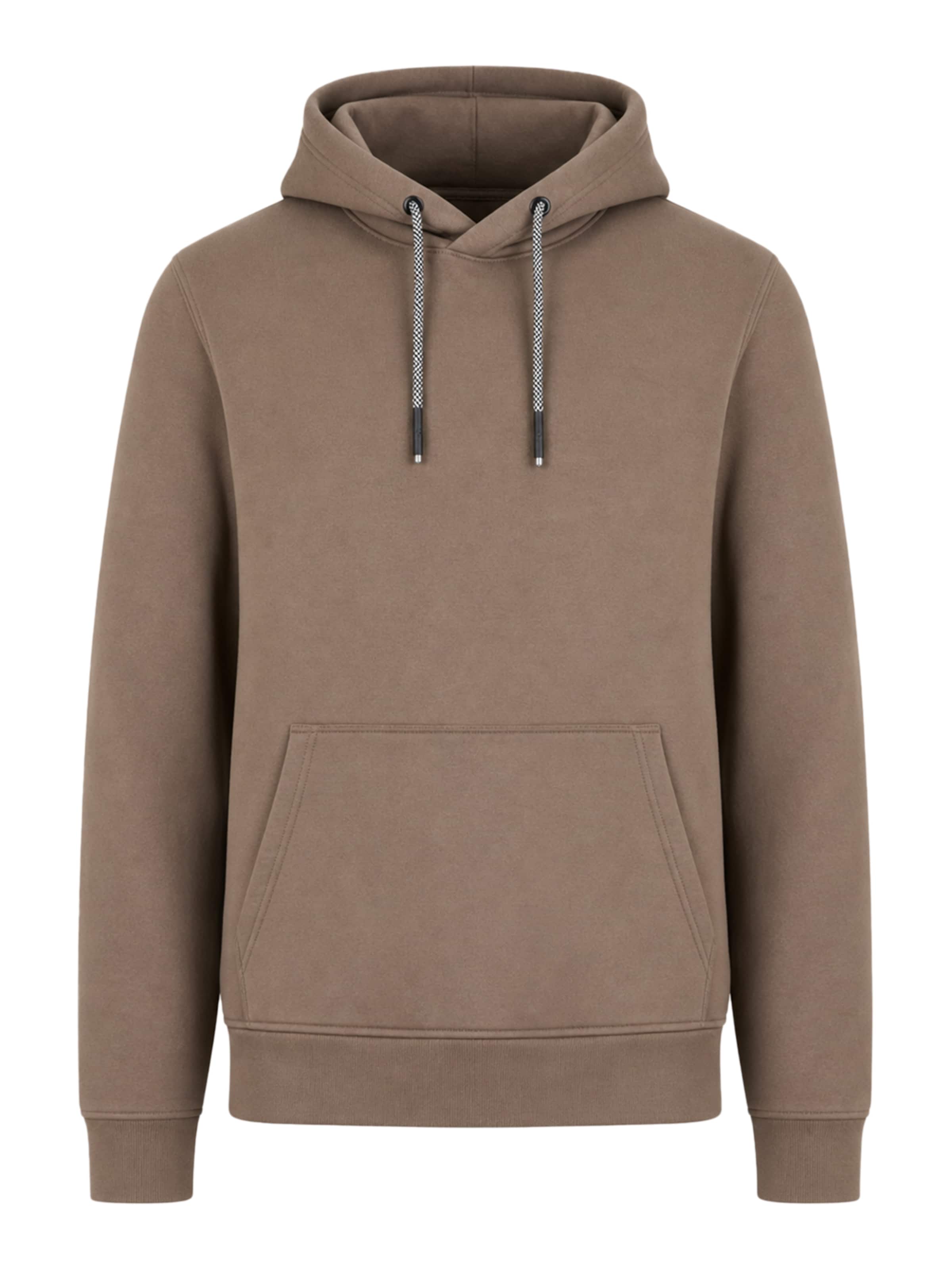 BRAVE SOUL Sweatshirt in Bruin: voorkant