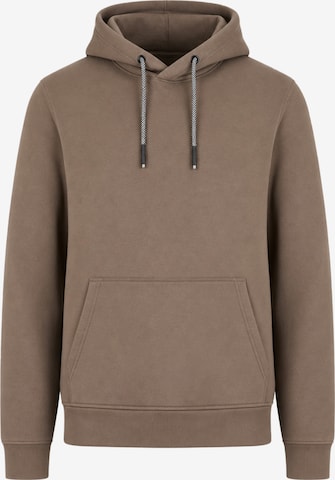BRAVE SOUL Sweatshirt in Bruin: voorkant